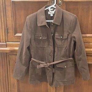 Talbots Vintage Suede Effect Jacket